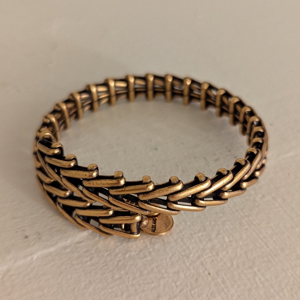 Alex and Ani Vintage 66 Rafaelian Gold Gypsy Wrap bracelet